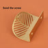 JAYA Furniture Handle Knob Nordic Light Luxury Brass Leaf and butterfly Shape Handle Without Punching Copper Handle