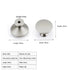 JAYA Furniture Hardware Modern Simple Semicircular Silver Pulls Wardrobe Door Knobs Zinc Alloy Handle