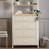 JAYA Modern Minimalist European Style Leather & Brass Handle Anti-Collision Drawer Wardrobe Cabinet Door 8015
