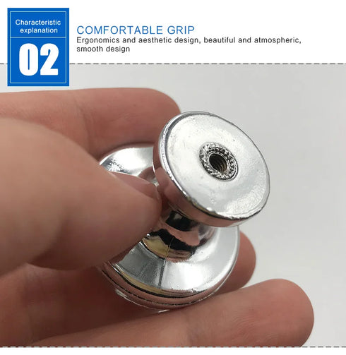JAYA Factory Wholesale Furniture Bathroom Diamond Luxury Kitchen Bling Drawer Knob Cabinet Chrome Crystal Handle Door Knob