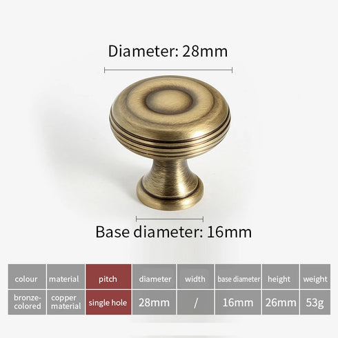 JAYA Antique Bronze Solid Brass Cabinet Handles Wardrobe Pull Cupboard Door Knob Kitchen Accessories Retro Furniture Hardware