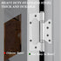 JAYA Stainless Steel No Mortise Flush Hinge Butterfly Cabinet Door Hinge Rust Resistant Furniture Hardware