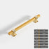 JAYA Black Gold Fluted Cabinet Pull Handles Modern Ribbed Bar Drawer Wardrobe Cupboard Kitchen Furniture Hardware Multiple Sizes