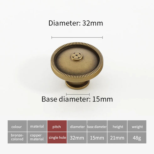 JAYA Antique Bronze Solid Brass Cabinet Handles Wardrobe Pull Cupboard Door Knob Kitchen Accessories Retro Furniture Hardware