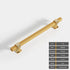 JAYA Black Gold Fluted Cabinet Pull Handles Modern Ribbed Bar Drawer Wardrobe Cupboard Kitchen Furniture Hardware Multiple Sizes