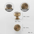 JAYA 2025 Retro Single Hole Solid Brass Wardrobe Handle Modern All-Copper All-Copper Square Cabinet Door Knobs