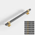 JAYA Black Gold Fluted Cabinet Pull Handles Modern Ribbed Bar Drawer Wardrobe Cupboard Kitchen Furniture Hardware Multiple Sizes