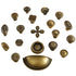 JAYA Antique Bronze Solid Brass Cabinet Handles Wardrobe Pull Cupboard Door Knob Kitchen Accessories Retro Furniture Hardware