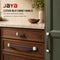 JAYA Vintage Genuine Leather Inlay Zinc Alloy Cabinet Pull Handles and T Knobs for Kitchen Drawer Wardrobe Furniture
