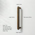 JAYA Retro Zinc Alloy Wardrobe Door Handle Modern Light Luxury Simple Bronze Single-hole Drawer Cabinet Wine