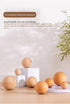JAYA Round Wooden Cabinet Knobs Natural Wood Drawer Pulls for Wardrobe Cupboard Dresser Furniture