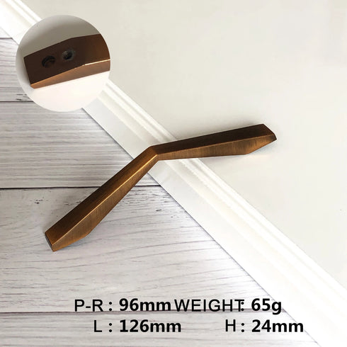 JAYA Modern Zinc Alloy Arc Cabinet Handles Slim European Style Multi Finish Drawer Pulls for Kitchen Wardrobe Cupboard Furniture