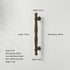 JAYA Retro Zinc Alloy Wardrobe Door Handle Modern Light Luxury Simple Bronze Single-hole Drawer Cabinet Wine