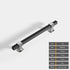 JAYA Black Gold Fluted Cabinet Pull Handles Modern Ribbed Bar Drawer Wardrobe Cupboard Kitchen Furniture Hardware Multiple Sizes