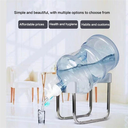 JAYA 5 Gallon Folding Eco-Friendly Plastic Water Bottle Dispenser Stand Countertop Drinking Water Jug Holder Rack