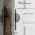 JAYA Minimalist Zinc Alloy Semicircle Splice Multi-Function Cabinet Pull Handles for Drawer Double Door Kitchen Wardrobe