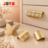 JAYA Furniture Handle Knob Nordic Light Luxury Brass Leaf and butterfly Shape Handle Without Punching Copper Handle