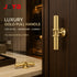 JAYA Luxury Gold T Bar Pull Handle Single Hole Cabinet Knob for Hotel Wardrobe Closet Door Drawer Cupboard Furniture Hardware