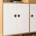 JAYA Natural Wooden Round Ball Cabinet Knobs in Multiple Sizes for Drawers Wardrobes Dressers and Cupboards