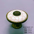 JAYA Vintage Synthetic Turquoise Cabinet Knobs Zinc Alloy Round Single Hole Drawer Pulls Blue Ivory for Dresser Wardrobe