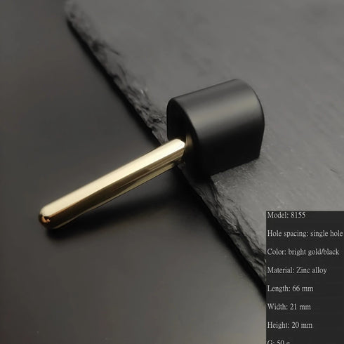 JAYA Modern Minimalist Zinc Alloy L-Shaped Single-Hole Cabinet Handles Black Gray Gold Drawer Pulls