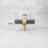 JAYA Luxury Marble and Brass Cabinet Handles Green White T Bar Pulls Knobs for Kitchen Cabinets Drawers and Wardrobes