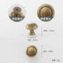 JAYA 2025 Retro Single Hole Solid Brass Wardrobe Handle Modern All-Copper All-Copper Square Cabinet Door Knobs