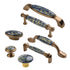 JAYA High Quality Ceramic Zinc Alloy Handle American Style Cabinet Wardrobe Shoe Cabinet Drawer Kitchen Door Single Hole