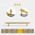 JAYA Solid Brass Cabinet Pull Handle Gold Wardrobe Drawer Door Handle for Kitchen Dresser and Furniture