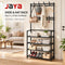 DAJUE Modern Convertible 4-Layer Shoe Rack with Hat & Coat Storage for Living Room & Dining Area Metal Iron Construction