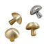 JAYA Modern Simple Single Hole Drawer Cabinet Bedside Table Creative Mushroom Head Small Handle Made Brass Living Room Durable