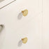 JAYA Brass Cabinet Knobs and Handles Luxury Gold Decorative Single Hole Knobs and Furniture Drawer Pulls for Kitchen Wardrobe