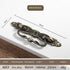JAYA Antique Metal Drop Bail Cabinet Pull Handles Vintage Brass Finish for Kitchen Drawer Dresser Wardrobe Furniture