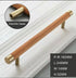 JAYA 140mm Pulls Brass Walnut Kitchen Kitchen Cabinet Drawer Door Pull Adjustable Hole Distance with Screw