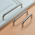 JAYA 50mm U-Shaped Stainless Steel Cabinet Handles M8 Thread Round Bar Pulls for Kitchen Dresser Furniture