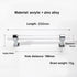 JAYA Durable Decorative Handle Hardware Acrylic Serving Tray Handles Silver Clear Acrylic Tray Handle