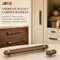 JAYA Solid American Walnut Cabinet Handles Drawer Pulls and Knobs with Brass Accents for Kitchen Wardrobe Cupboard Furniture