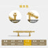 JAYA Solid Brass Cabinet Pull Handle Gold Wardrobe Drawer Door Handle for Kitchen Dresser and Furniture