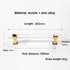 JAYA Durable Decorative Handle Hardware Acrylic Serving Tray Handles Silver Clear Acrylic Tray Handle