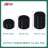 JAYA Plastic Chair Leg Floor Protectors Black Raised Cushion for Coffee Table Wooden Legs