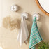 JAYA Iron No-punch Rag Plug Kitchen Bathroom Creative Towel Rack Wall Hanging Storage Hook Dish Towel Holder for Tools
