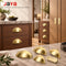 JAYA Luxury Brass Drawer Pulls Modern Kitchen Cabinets Gold Semicircle Invisible Handles Dresser Bedroom Furniture Patina Brass