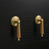 JAYA Brass Leather Modern Kitchen Handle Furniture Knobs Classical Drawer Pull Bedroom Cabinet Dresser Door Handle Easy