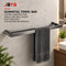 JAYA Gunmetal Copper Single Towel Bar Wall Mounted Bathroom Towel Rack Rust Resistant Bath Hardware
