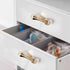 JAYA Gold Crystal End Cabinet Pulls Zinc Alloy Wardrobe Drawer Furniture Door Handles