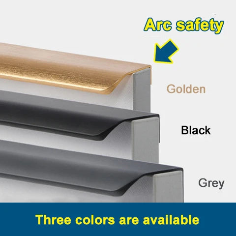JAYA JY-ATP01 Modern Aluminum Alloy Hidden Tab Pull Top-Mount Edge Handle for Kitchen Cabinet Drawer Wardrobe