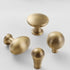 JAYA Luxury Modern Drawer Solid Brass Gold Pulls Knobs Kitchen Brushed Brass Cabinet Door Handle