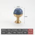 JAYA Nordic Natural Stone Ball Cabinet Knobs with Brass Base Single Hole Drawer Pulls for Dresser Wardrobe Shoe Cabinet
