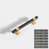 JAYA Black Gold Fluted Cabinet Pull Handles Modern Ribbed Bar Drawer Wardrobe Cupboard Kitchen Furniture Hardware Multiple Sizes