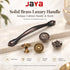 JAYA Solid Brass Luxury Handle for Bathroom Storage Shelf Kitchen Cabinet Drawer Custom Metal Knob Antique Door Handles